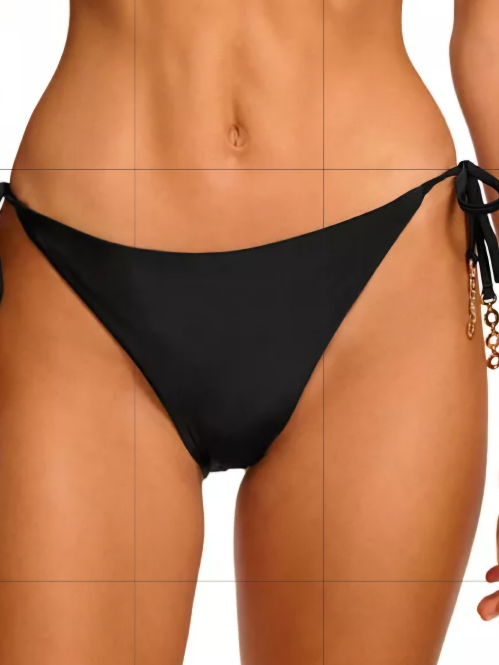 Ramy Brook Black Tie-Side Bikini Bottom